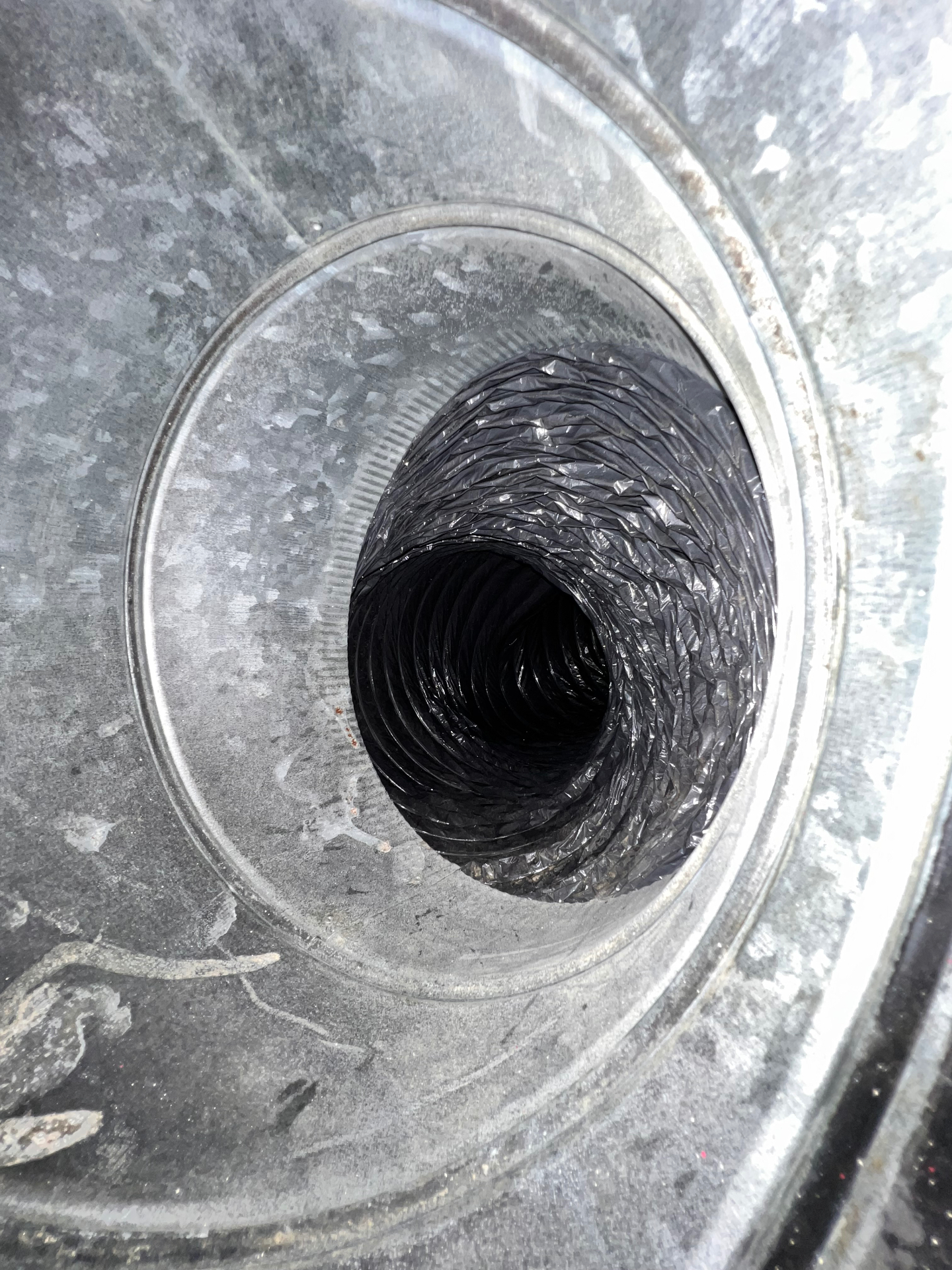 Same duct after cleaning